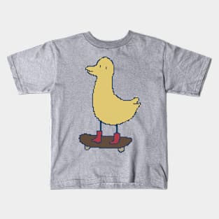 Skateboarding Duck Kids T-Shirt